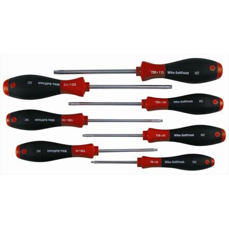 WIHA Wiha Tools Security Torx Soft Finish Cushion Grip Screwdriver Set - 7 Piece 36298